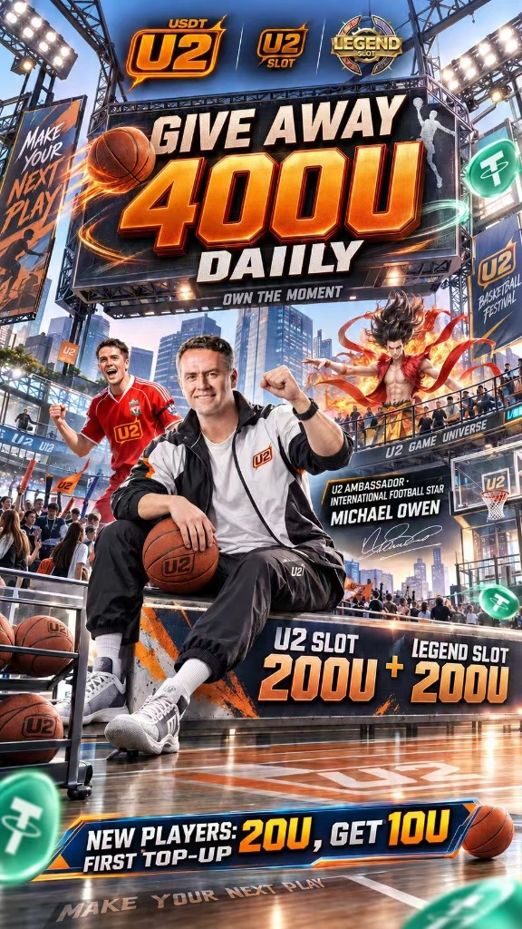 U2 USDT Give Away 400U Daily Banner - New Players 20U Get 10U